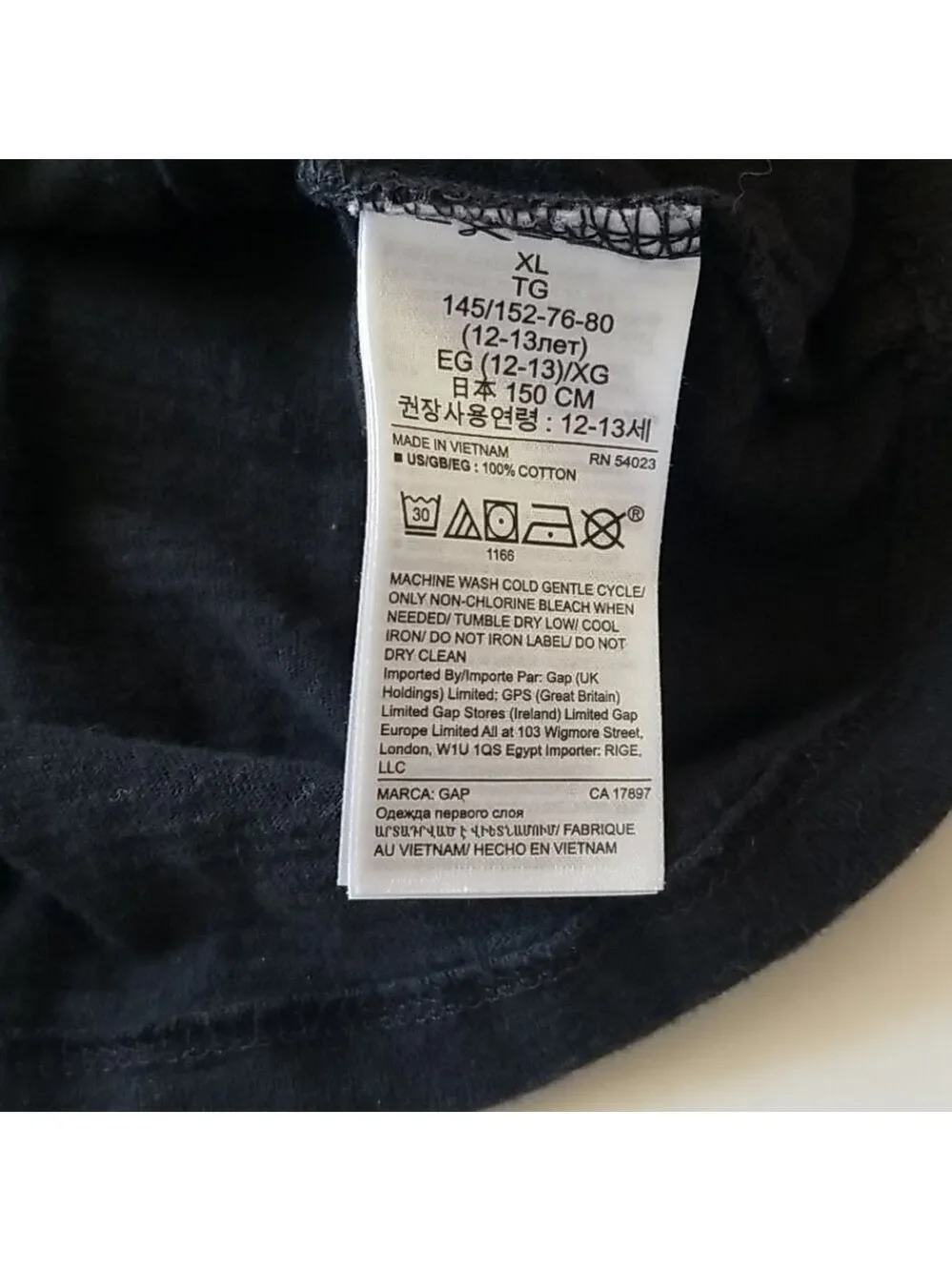 GAP Kids Long Sleeve Twist Knot Tee XL